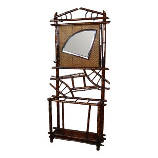 Antique Bamboo Hall Stand For Sale