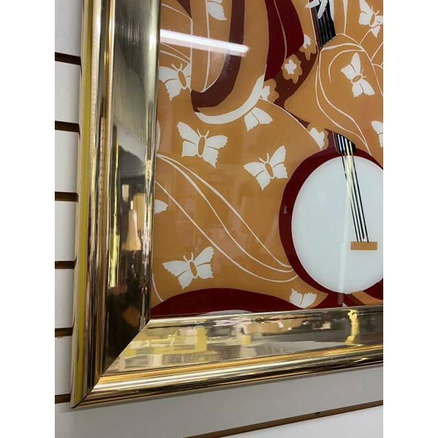 1980's Contemporary Asian Mirror For Sale In West Palm - Image 6 of 9