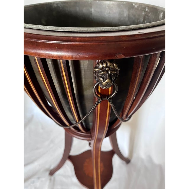 Vintage English Style Mahogany Jardinieres/ Wine Coolers - A Pair For Sale - Image 15 of 17