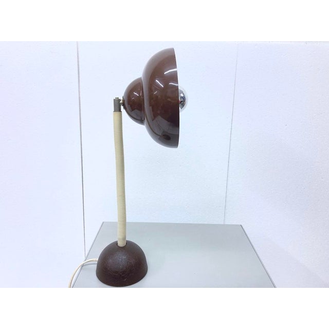 Brown Model 21 Table Lamp from Temde, 1970s For Sale - Image 4 of 8