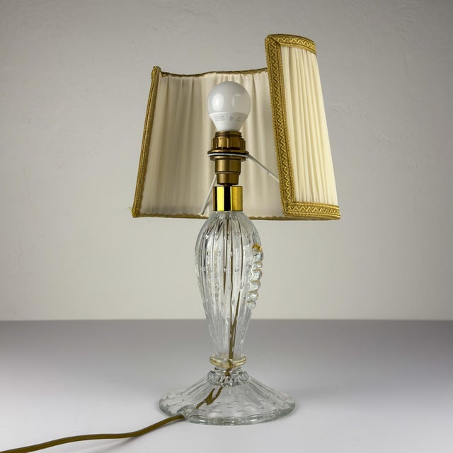 Murano Glass Table Lamp from Barovier and Toso, Italy, 1980s For Sale - Image 9 of 18