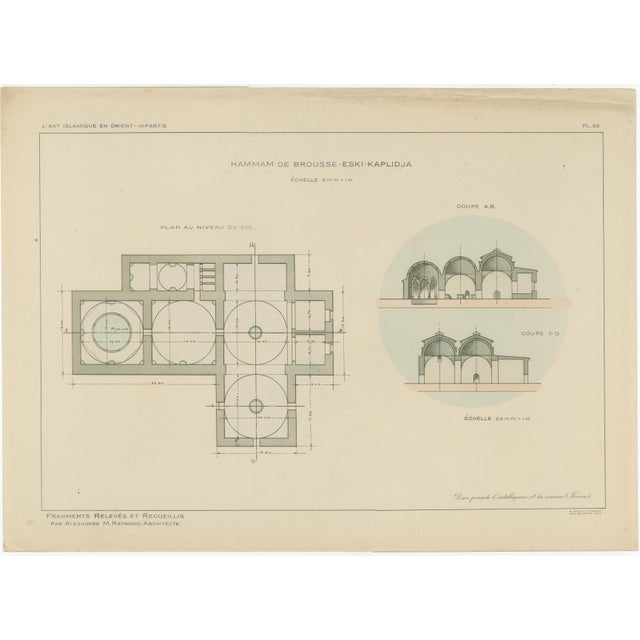 Alexandre M. Raymond, Bursa Thermal Baths, 1924, Paper For Sale - Image 4 of 13