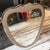 1950s Gio Ponti Style Mid-Century Modern Brass Italian Heart Shaped Wall Mirror For Sale - Image 6 of 17