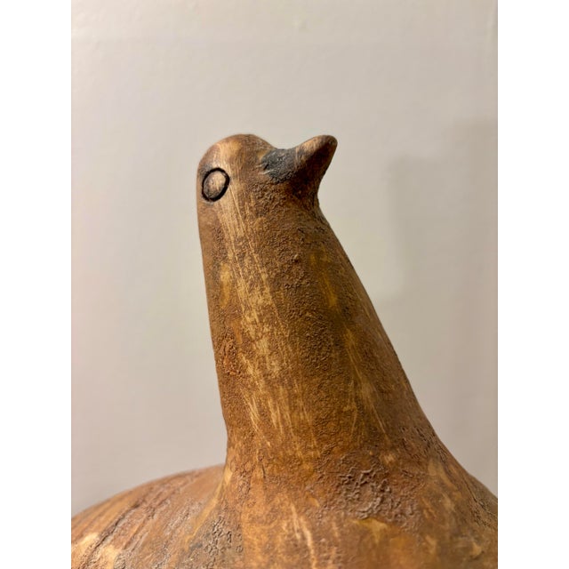 Aldo Londi Rare 1960s Aldo Londi for Bitossi Italian Ceramic Bird Sculpture For Sale - Image 4 of 9