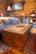 Chinese Antique Chinese Hand-Carved Camphor Wood Blanket Chest With Dragon Medallion & Original Brass Hardware For Sale - Image 3 of 9