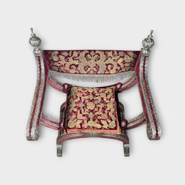 Mexican Colonial Silver Armchairs, 1750s, Set of 2 For Sale - Image 11 of 17