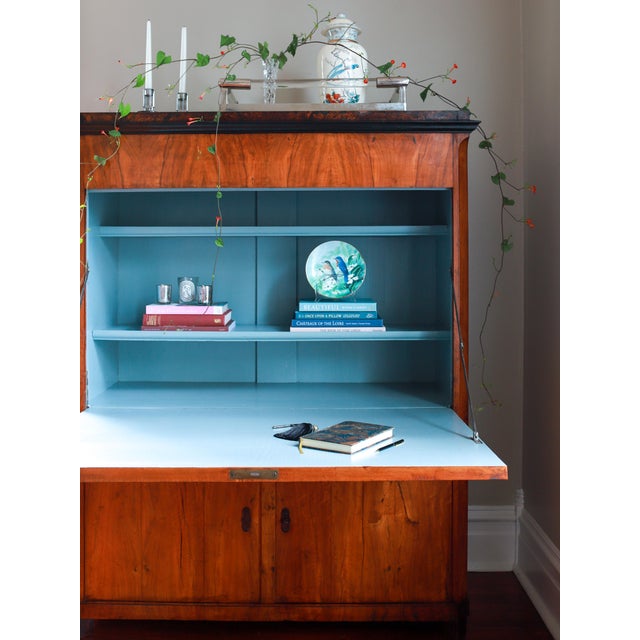 19th C Biedermeier Secretary Desk, Secrétaire À Abattant For Sale - Image 18 of 18