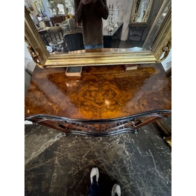 19th Century Italian Burl Walnut Buffet For Sale - Image 4 of 10