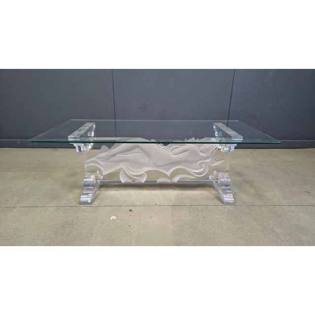 Acrylic Coffee Table from Fabian Art, 1980s For Sale - Image 10 of 14