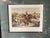 Vintage framed English hunting scene lithographs featuring "Full Cry" and "The Death" . Painted by W. Shayer, (1811-1892)...