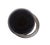 Black Ore Glass Vase with metal accent- Medium For Sale - Image 9 of 11