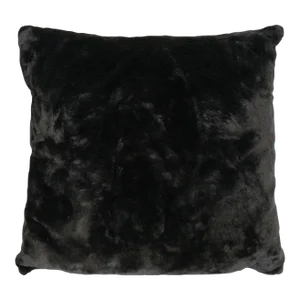 Black Bear Faux Fur Pillow
