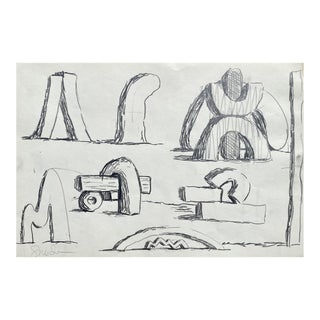 1980s Richard Snyder Modern Drawing For Sale