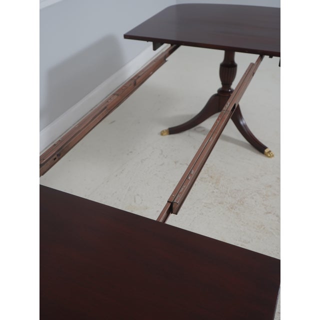 Henkel Harris Mahogany Double Pedestal Dining Table For Sale - Image 10 of 18