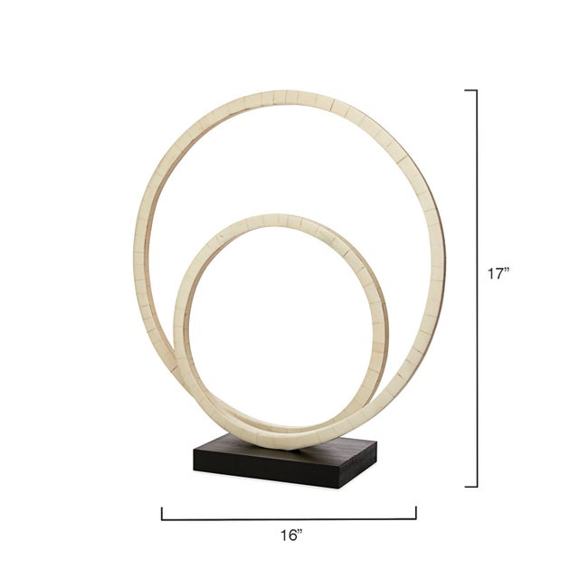 Modern Helix Double Ring Sculpture For Sale - Image 3 of 6