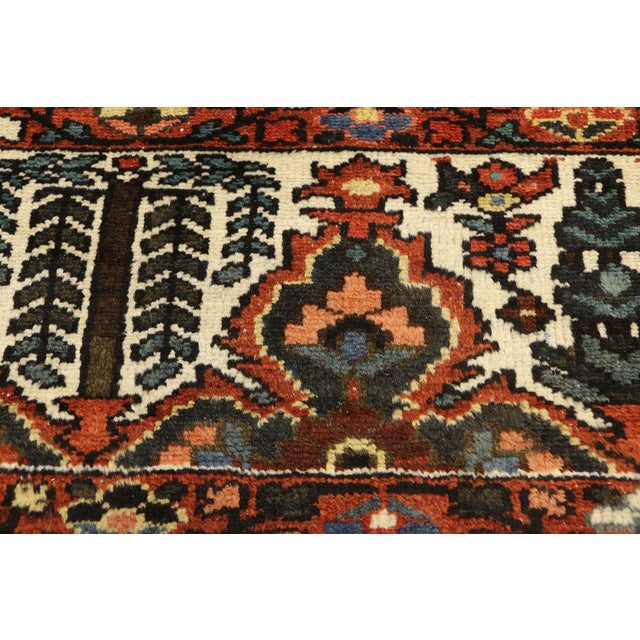 Early 20th Century Antique Persian Bakhtiari Rug -10'02 X 11'10 For Sale - Image 5 of 10