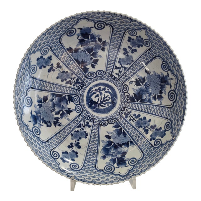 Porcelain Chinese Imari Charger Large Plate 1870's For Sale