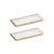 This beautiful rectangular tray has an elegant look and adds to any table's aesthetics with its contemporary design. Clear...
