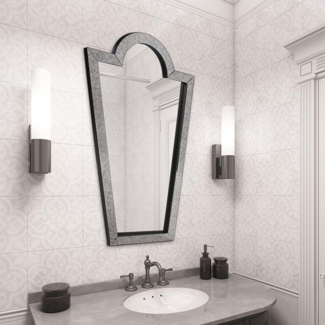 Kenneth Ludwig Chicago Domitia Antiqued Mirror For Sale - Image 4 of 7