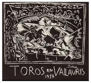 Pablo Picasso, Toros at Vallauris, Lithograph, 1959