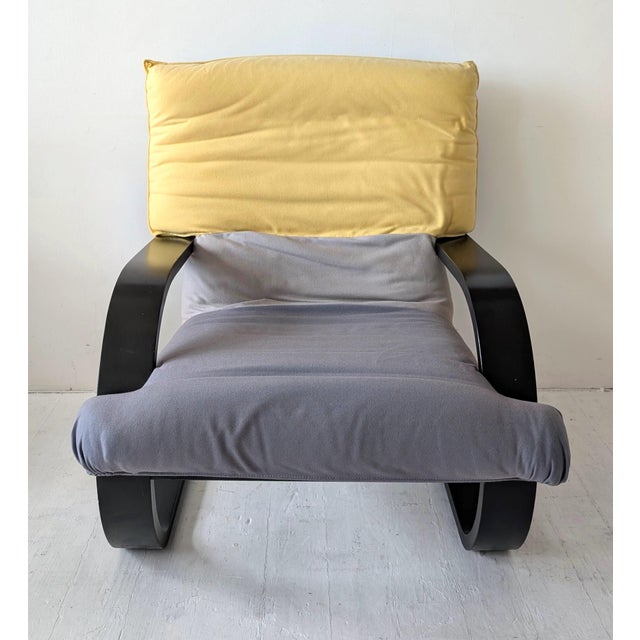 Vintage Italian Lacquered Bent Ply Lounge Chair by Carlo Berruti for Danber, 1970s For Sale - Image 6 of 16