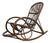 Bentwood, Wicker and Rattan Rocking Chair by Rohé Noordwolde For Sale