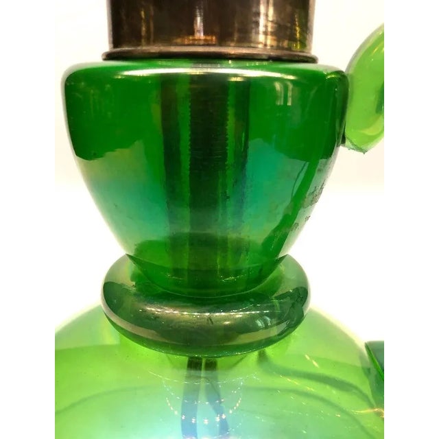Green Barovier & Toso 1940s Blown Glass Table Lamp For Sale - Image 8 of 9
