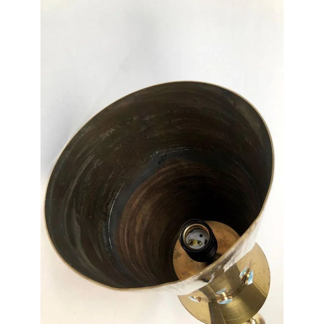 Brass Cafe Europa Pendant Lamps by Carl Appel, Vienna, 1950s, Set of 2 For Sale - Image 8 of 9