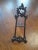 Black 1950s Art Nouveau Cast Iron Easel Stand For Sale - Image 8 of 9