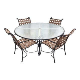 Brown Jordan Patio Table and 4 Chairs For Sale