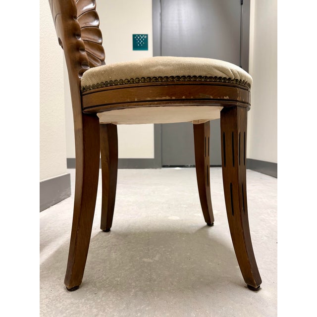 Vintage 1950s Venetian Carved Shell Grotto Chair For Sale In Denver - Image 6 of 12