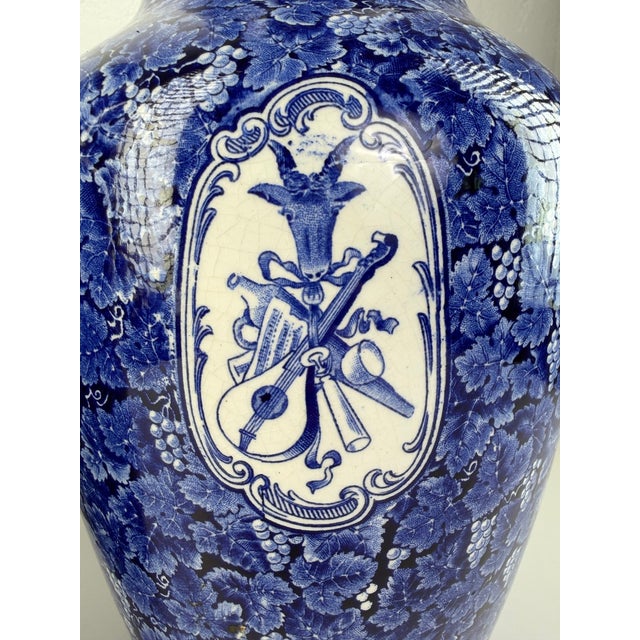 Ceramic 19th-Century Rhein Vases from Lewis Woolf, England, Set of 2 For Sale - Image 7 of 12