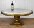 Original 1970's Hollywood Regency Cocktail Table Monumental Sized 41" Across Solid Wood Frame with Original Gold Gilded...