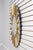 Modern Friedman Brothers Round Modern Sunburst Gold & Silver Mirror For Sale - Image 3 of 13