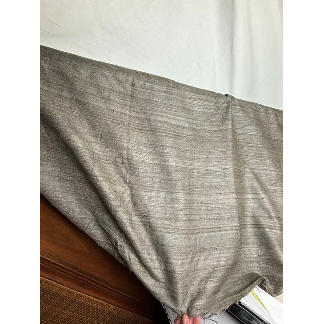 Rich Gray Thai Silk For Sale - Image 4 of 4