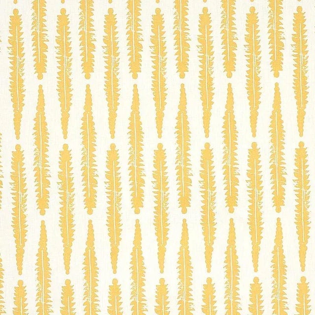 Sample - Schumacher X Molly Mahon Fern Fabric in Mustard For Sale