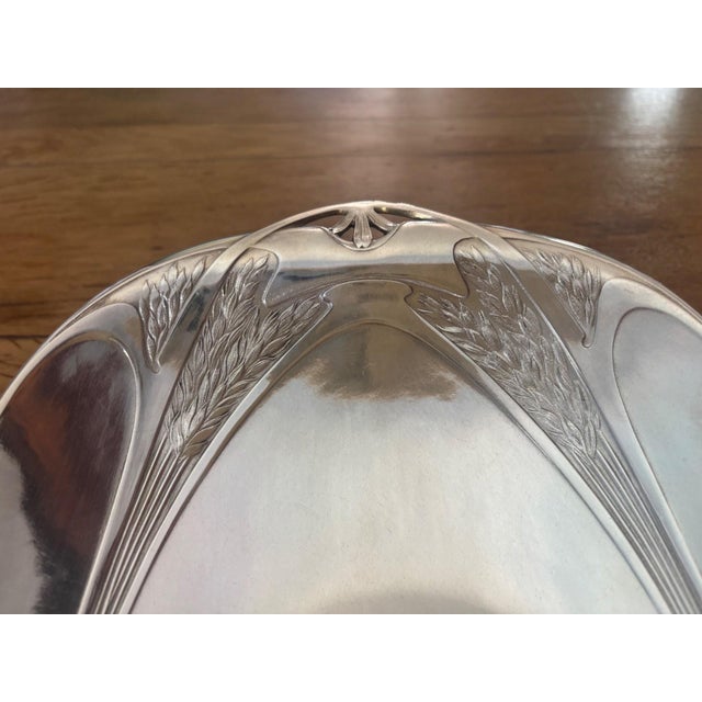 Art Nouveau Silver-Plated Metal Bread Basket from Gallia Christofle, 1890s For Sale - Image 4 of 9