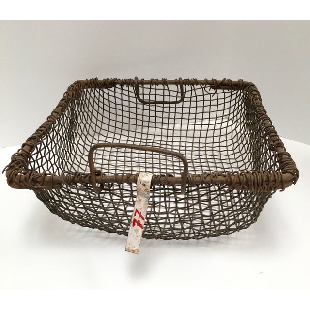 Vintage Hand Crafted Metal Wire Basket Chairish