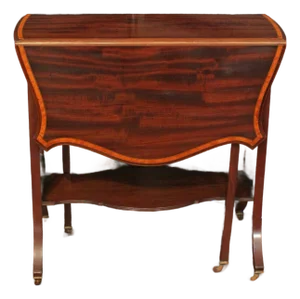 Circa 1890 English Sutherland Table With Fretwork Side Panels