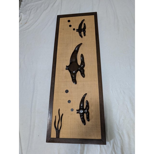 Mid-Century Abstract Wood Sculpture Carved Fish 1960s For Sale - Image 14 of 14