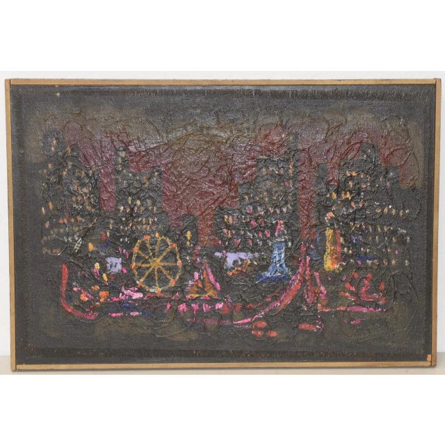 Marcia Pagels Original Acrylic Abstract Painting c.1966 For Sale - Image 9 of 9