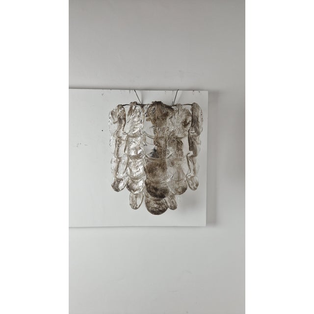 Wall Lamp in Iron and Murano Glass from Manifattura Di Murano For Sale - Image 11 of 11