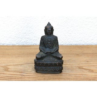 Antique East Asian Patinated Miniature Buddha For Sale