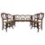 Late 19th Century Set of One Bench and Four Victorian Chairs, Wood and Rattan For Sale - Image 15 of 18