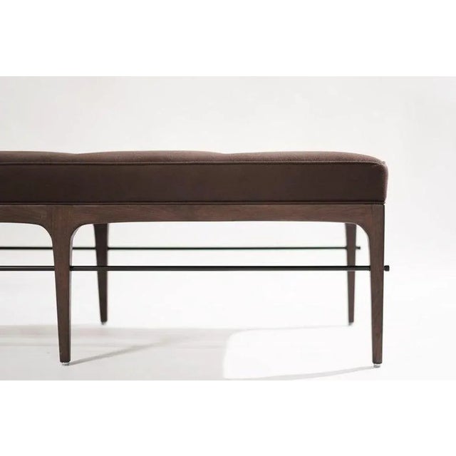 Not Yet Made - Made To Order Linear Bench in Dark Wanut Series 60 by Stamford Modern For Sale - Image 5 of 12