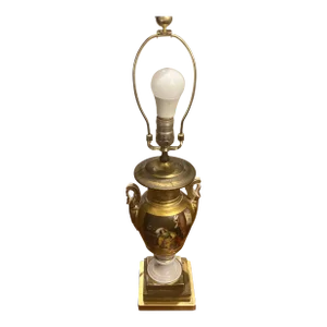 1940s Porcelain Old Paris Lamp