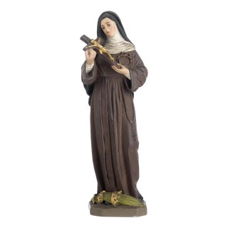 Religious Artist, Saint Rita of Cascia, 1920s, Terracotta For Sale