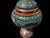Vintage Hand Painted Copper Covered Urn For Sale In Los Angeles - Image 6 of 9