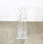 Mid Century Modern Pedestal Lucite Square Table Display Art Vintage Clear MCM For Sale - Image 10 of 12