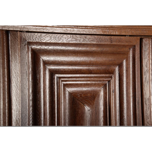 Antique Wave Cabinet in Oak, 1750 For Sale - Image 15 of 18